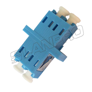 Adaptador FO LC-LC Dúplex Multimodo OM3 Aqua | Acoplador para Patch Panel/LIU | Conexión 10 Gigabit | Centro de Datos | Tecnoprocesos