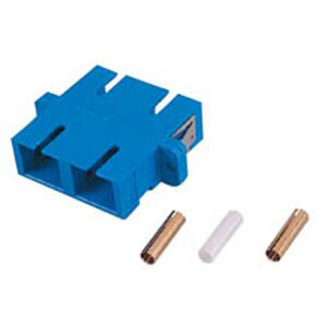 Adaptador FO SC-SC Dúplex Monomodo Azul | Acoplador para Patch Panel/LIU | Baja Pérdida de Inserción | Paquete 20 | Tecnoprocesos