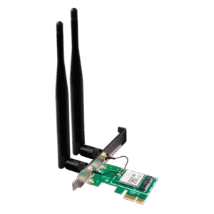 Adaptador Wi-Fi 5 PCI Express AC1200 | Tarjeta de Red Inalámbrica Doble Banda 2.4GHz/5GHz | 2 Antenas 5dBi | Conexión Rápida PC Escritorio | Tecnoprocesos