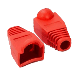 Botas Protectoras para Conector RJ45 Rojo | Capuchón de Goma para Plug Modular | Protectores para Cable de Red UTP/FTP | Tecnoprocesos