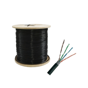 Cable F/UTP CAT6A Blindado Exterior 305m | 23 AWG Cobre Puro | 10 Gigabit Outdoor | Chaqueta PE Negra UV | Redes de Alta Interferencia | Tecnoprocesos