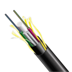 Cable FO Monomodo 6 Fibras Sueltas | Cable de Planta Externa con Gel | Span 200 Metros | Chaqueta PE Outdoor | Troncales Aéreas | Tecnoprocesos