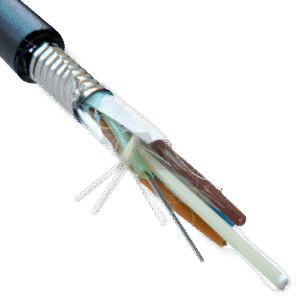 Cable FO Multimodo OM4 6 Fibras Armado | Chaqueta PE con Cinta de Acero Corrugado | Protección Enterrado Directo | Alto Ancho de Banda | Tecnoprocesos