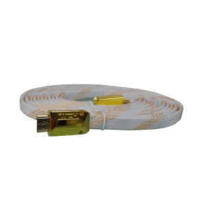 Cable HDMI Plano 3 Metros | Cubierta Trenzada de Nylon | Alta Velocidad 4K | Full HD 1080p | Diseño Flexible y Discreto | Tecnoprocesos