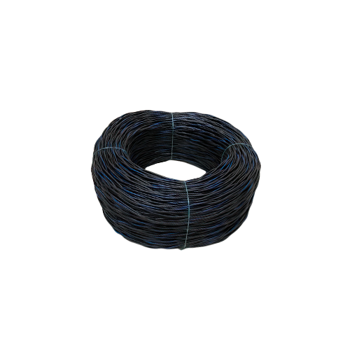 Cable Telefónico 2x22 AWG T1 Trenzado Negro-Azul | Cubierta Neopreno (Exterior) | Bobina 200m | Cobre Sólido 0.64mm | Tecnoprocesos