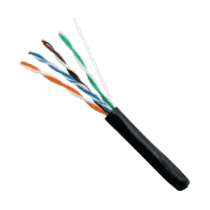Cable U/UTP CAT5e Exterior 305m | 100% Cobre Puro | Doble Chaqueta PE + CMX | Redes Fast Ethernet Outdoor | Tecnoprocesos