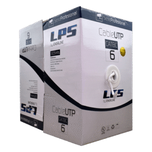 Cable UTP CAT6 Exterior 305m Cobre Puro | 4 Pares | Chaqueta PE Negra UV | Redes Gigabit Outdoor | Tecnoprocesos