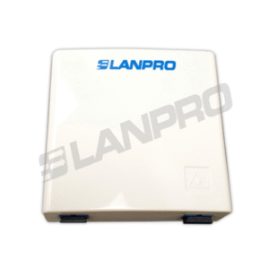 Caja LIU Plástico ABS 2 Puertos Simplex SC | Caja Terminal de Fibra Óptica Mini | Soporte SC Monomodo/Multimodo | Tecnoprocesos