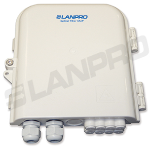 Caja LIU Plástico ABS 8 Puertos Dúplex | Caja Terminal de Fibra Óptica Compacta | Soporte SC/LC/FC | Instalación Interior | Tecnoprocesos