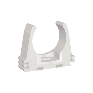 Clip de Fijación Reforzado para Tubo Corrugado DN 32 | Abrazadera de Presión 1 Pulgada | Libre de Halógenos (LSZH) | Tecnoprocesos