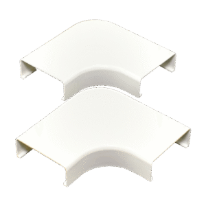 Codo Arriba/Abajo Canaleta Quest 32x12 mm ABS Blanco | Accesorio PVC Subida/Bajada | Cambio de Dirección Vertical | Tecnoprocesos
