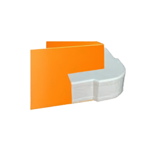 Codo Externo Canaleta Quest 40x22 mm | Accesorio PVC para Esquina Exterior | Cambio de Dirección Saliente | Tecnoprocesos