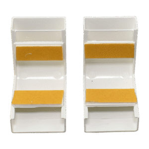 Codo Externo para Canaleta 32x12 mm Blanco | Accesorio PVC para Esquina Saliente | Cambio de Dirección Horizontal | Tecnoprocesos