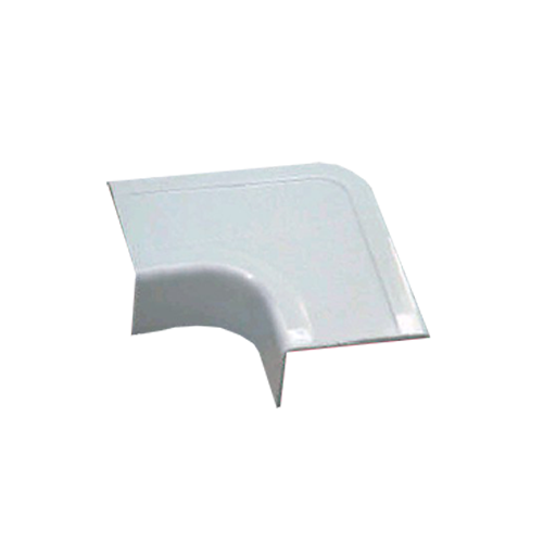 Codo Plano para Canaleta 40x22 mm Blanco | Accesorio PVC para Canaleta Plástica | Cambio de Dirección Horizontal | Tecnoprocesos