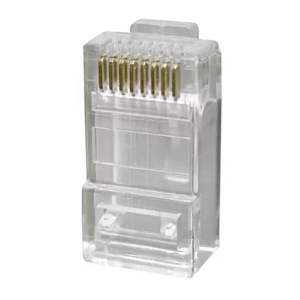 Conector RJ45 Cat6 UTP Una Pieza | Calibre Sólido AWG 23-26 | Terminación de Cables de Red | Paquete 100 | Tecnoprocesos