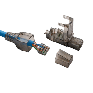 Conector de Campo MTPL CAT6A Blindado RJ45 | Plug Reutilizable 23-26 AWG | Terminación en Campo Herramienta-Libre | Tecnoprocesos