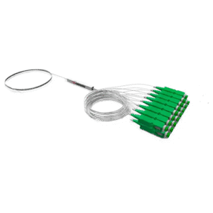 Divisor FO PLC 1x16 SC/APC | Fibras Sueltas G.657 | Splitter Óptico Monomodo FTTH/GPON | Terminación SC/APC Verde | Tecnoprocesos