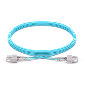 Latiguillo Fibra Óptica Multimodo OM3 Dúplex SC/UPC 3m Aqua | 10G/40G | Chaqueta LSZH 3.0mm | Tecnoprocesos