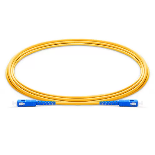 Latiguillo Híbrido Fibra Monomodo G.652 3m Amarillo | LC Dúplex a SC Simplex | 2.0mm LSZH | Larga Distancia | Tecnoprocesos