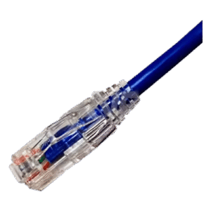 Latiguillo Red CAT6 Ultradelgado UTP 26 AWG | Patch Cord 0.3m Azul | Multifilar CM para Centros de Datos | Tecnoprocesos