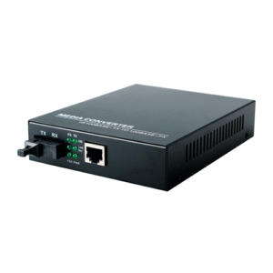 Media Converter Gigabit Multimodo 10/100/1000 Base-TX a 1000 Base-FX | Conector SC | 500 Metros | 5V DC | Tecnoprocesos