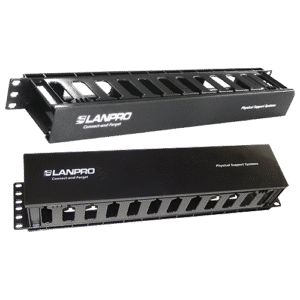 Organizador de Cables Horizontal 1U Plástico | Rack 19 Pulgadas | Gestión de Latiguillos | Bandeja Organizadora | Tecnoprocesos