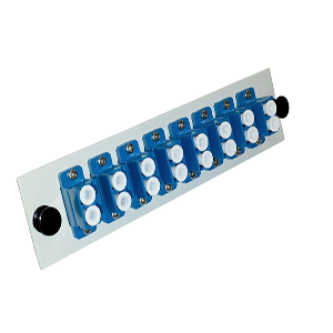 Panel Adaptador Unifibert 8 Puertos LC Dúplex | Monomodo Azul UPC | Módulo para ODF Metálico | Alta Densidad | Tecnoprocesos