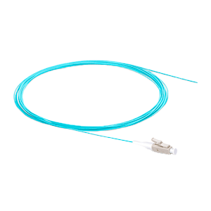 Pigtail FO Multimodo Simplex LC | OM4 | 0.9mm Chaqueta PVC Aqua | Terminación 40G/100G | 1.5 Metros | Tecnoprocesos