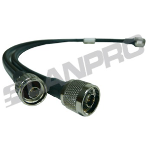Pigtail RF Coaxial N-Macho a N-Macho 1m | Latiguillo de Antena Externa | Cable de Baja Pérdida para Telecomunicaciones | Tecnoprocesos