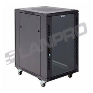 Rack de Piso 18 RU x 800 mm de Fondo | Gabinete de Servidor 19 Pulgadas | 4 Ventiladores Incluidos | Solución de Centro de Datos | Tecnoprocesos