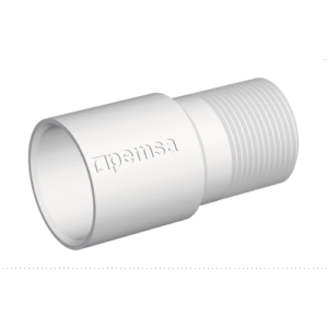 Racor Recto Rápido M25 DN 23 | Conector de Tubería Eléctrica Gris | Accesorio Tubo Corrugado | Racor REP | Tecnoprocesos