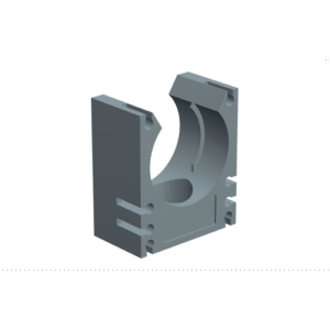 Soporte Abrazadera para Tubo Corrugado DN 17 | Fijación Rápida Gris | Soporte de Tubería Eléctrica | Tecnoprocesos