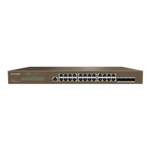 Switch Administrable Capa 3 28 Puertos (24 Gigabit + 4 SFP) | Protección 6KV | Montable en Rack 19" | Tecnoprocesos