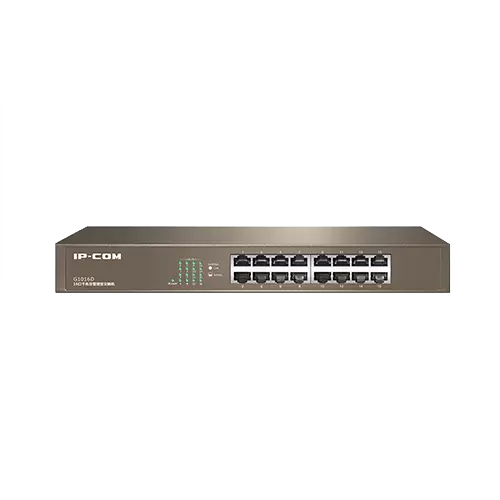 Switch Ethernet 16 Puertos GIGABIT 10/100/1000 MBPS | Metálico | Protección 6KV | Montable en Rack 19" | Tecnoprocesos