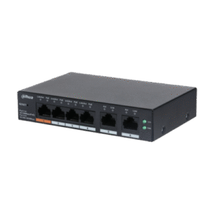 Switch PoE 6 Puertos (4 PoE) | Puerto 1 High PoE 60W | 60W Total | 2 Puertos Uplink Gigabit | Tecnoprocesos