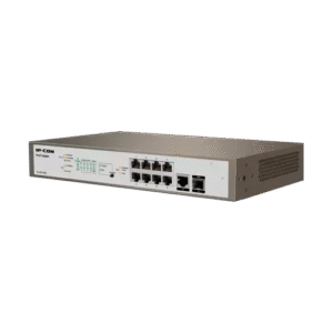 Switch PoE Capa 3 Administrable 9 Puertos (8 PoE Gigabit + 1 SFP) | Gestión Software IP-COM PROFI | Tecnoprocesos
