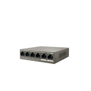 Switch PoE Cloud Administrable 4 Puertos Gigabit + 2 Uplink | Protección 6KV | IoT Exterior | Tecnoprocesos
