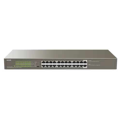 Switch PoE GIGABIT 24 Puertos (24 PoE) | 225W Total | 4 Modos Operación | 10/100/1000M | Tecnoprocesos