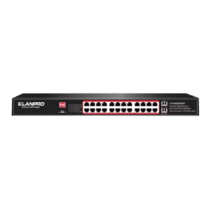 Switch PoE GIGABIT 26 Puertos (24 PoE) | 2 Puertos SFP Fibra | 400W Total | Alta Capacidad | Tecnoprocesos