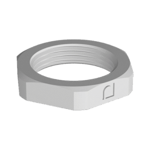 Tuerca de Fijación PG 9 Gris Claro RAL 7035 | Contratuerca para Prensaestopa | Tuerca TCP | Rosca Paralela | Tecnoprocesos